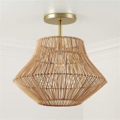 Crate And Barrel Rattan Ceiling Light