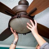 How To Change Ceiling Fan Light Globe
