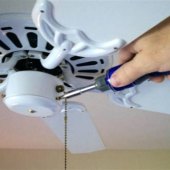 Installing Light On Ceiling Fan