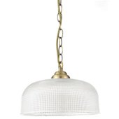 Ola Antique Brass Effect 3 Lamp Pendant Ceiling Light
