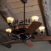 Rustic Chandelier Ceiling Fan