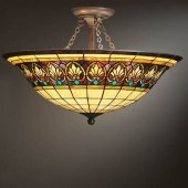 Stained Glass Ceiling Light Fixture