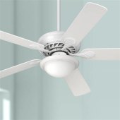 White Contemporary Ceiling Fan With Light