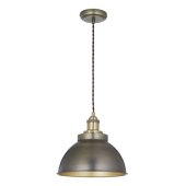 Baldwin Pendant Ceiling Light Antique Brass