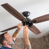 How To Install A Ceiling Fan Without Existing Wiring And No Attic Access