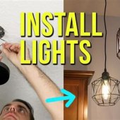 Install Light Fixture Ceiling