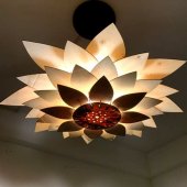 Lotus Flower Petal Ceiling Light Fixture