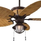 Nautical Outdoor Ceiling Fan With Light