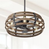 Rustic Ceiling Fan With Light