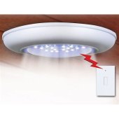 Trademark Cordless Ceiling Wall Light With Remote Control Switch